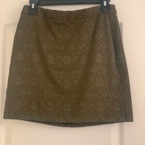 Green Ikat Banana Republic Skirt
